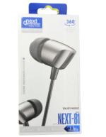 Next Generation NEXT-81 Wired Stereo Earphones – Deep Bass, Hi-Fi Sound, Built-in Mic, Comfortable Fit (3.5mm Jack)