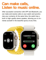 T900 Series 8 Pro Ultra Smart Watch – 2.09" Full Touch IPS Display, Bluetooth Calling, Heart Rate & Fitness Tracking - Image 7