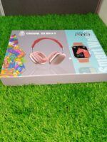 Crown C6 Ultra Smart Watch Gift Box ⌚🎧 | Full HD Display, Fitness & Notifications 🔔 | Bonus P9 Wireless Headphones 🎶 + 2 Extra Straps 🎁 | Stylish & Affordable Smartwatch Combo Set - Image 3